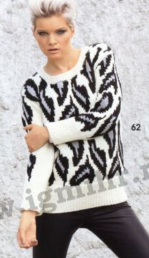 Пуловер с леопардовым узором.Модель (214x370, 71Kb)