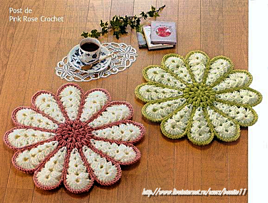 Centrinhos Coasters Crochet Hot Pad  (550x417, 665Kb)