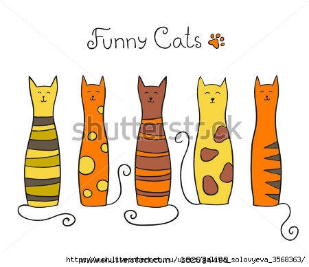 stock-vector-five-funny-cats-vector-illustration-102634490 (450x388, 82Kb)