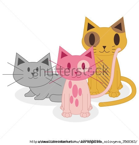 stock-vector-vector-cute-cartoon-cats-isolated-on-white-background-177960599 (450x470, 70Kb)