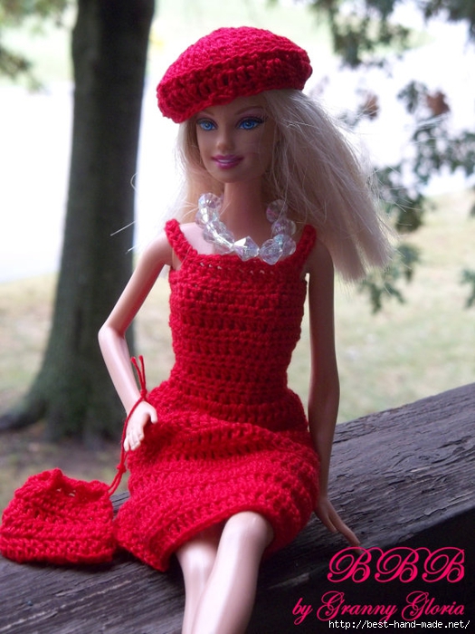 Схемы по вязанию платья для Барби | Одежда для барби, Барби, Схемы вязаных крючком платьев