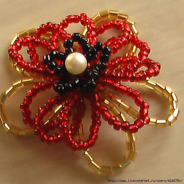 medium_Beaded 3 tier flower (607x607, 215Kb)