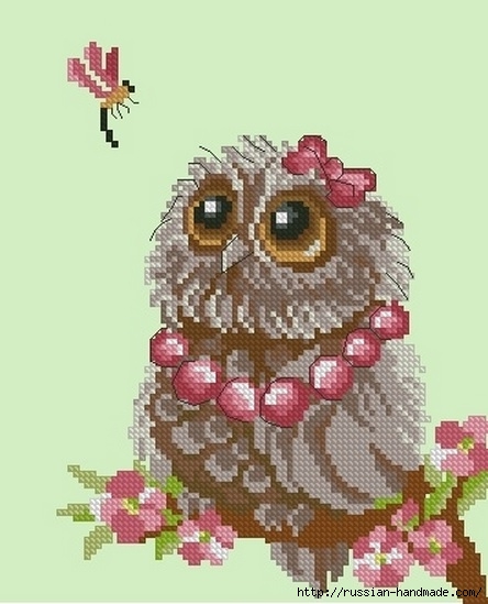 Бесплатная схема для вышивания « сов» – Owlforest Embroidery