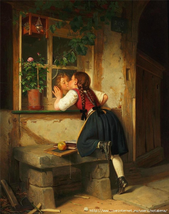 Fritz Sonderland . Поцелуй (550x700, 289Kb)