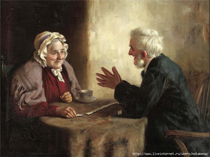 Charles Spencelayh игра в домино (700x525, 281Kb)