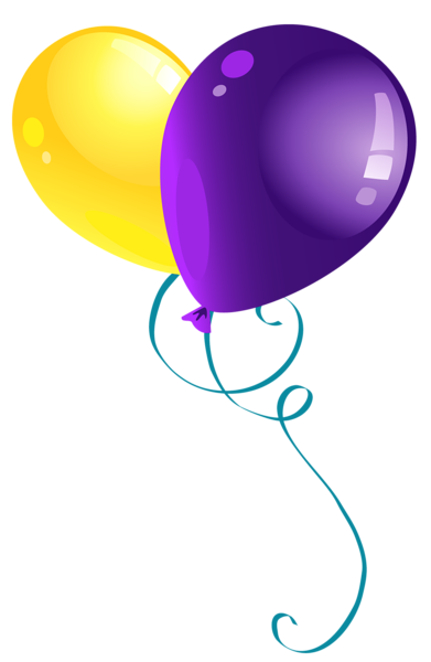 Yellow_and_Purple_Balloons_PNG_Clipart_Picture (391x600, 65Kb)