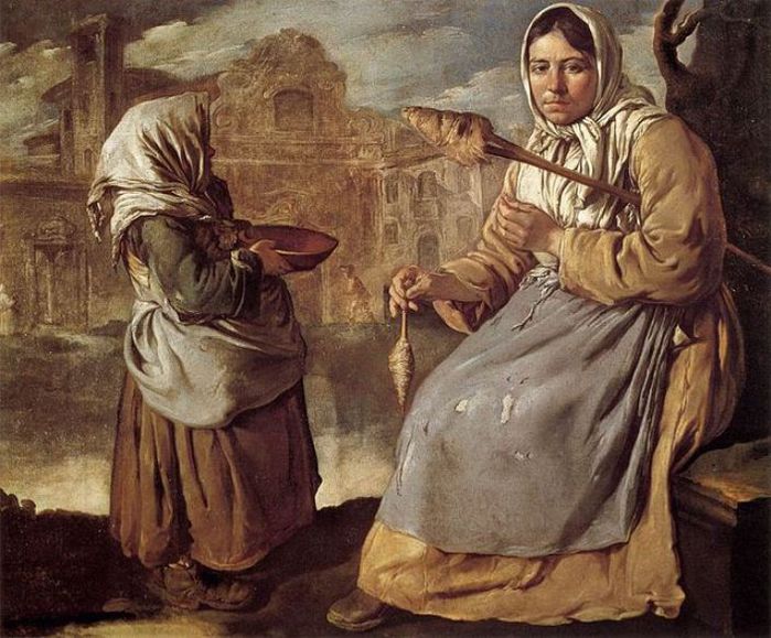 Giacomo_Ceruti_-_Little_Beggar_Girl_and_Woman_Spinning_-_WGA4670 (700x579, 87Kb)