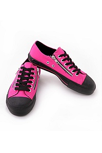 Demonia Pink Zipper Low Top Sneakers (199x299, 14Kb)