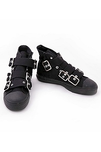 Demonia Black Triple Strap High Top Sneakers (199x299, 12Kb)