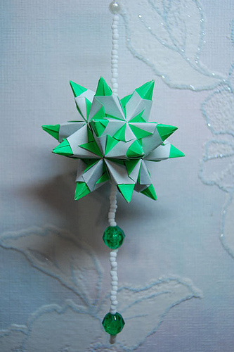 Набор шаров из бумаги Серебристое Оригами 20 см, 3 шт (Koopman)