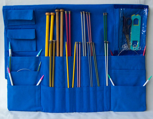 DIY. Идея подарка. Как сшить из ткани органайзер для спиц. knitting needle organizer