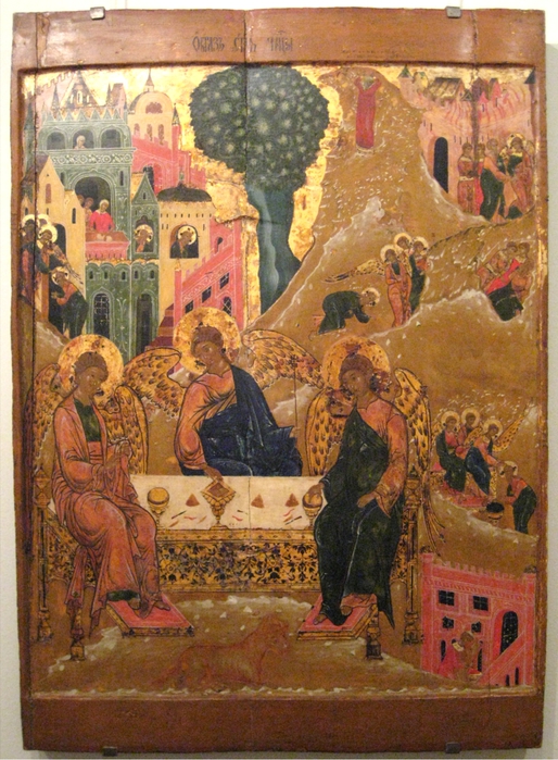 Holy Trinity with Abraham N Novgorod - .   . .