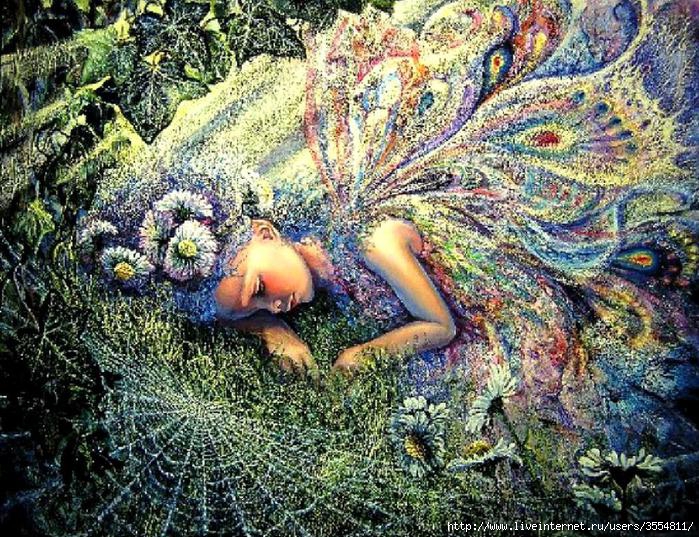 Josephine Wall_Caught by a sunbeam (699x537, 140Kb)