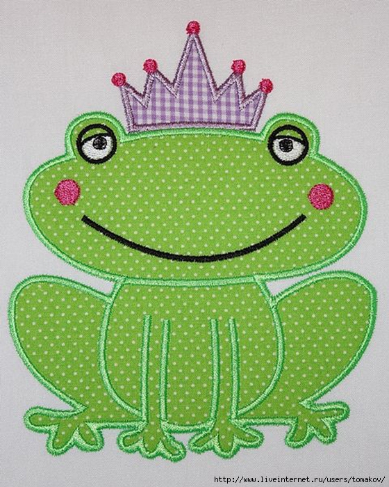 Applique Tiara Frog (560x700, 341Kb)