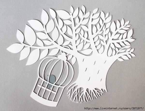 papercut with bird cage (600x461, 222Kb)