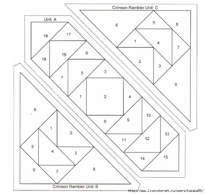 Блок звезда пэчворк схема сборки