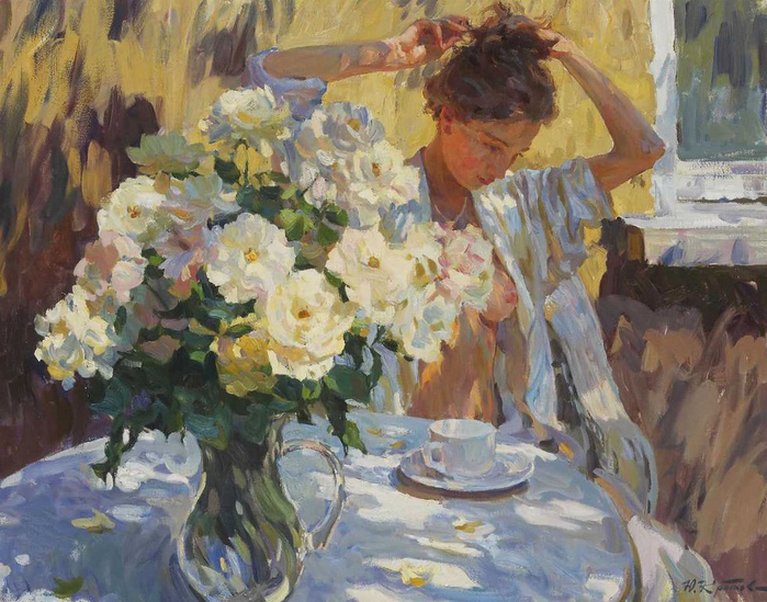 0008-1385238712-yuri-krotov---the-breakfast-table-oil-on-canvas-28.5-x-36-inches-xl (700x549, 459Kb)