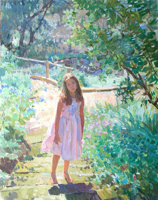 0004-1385238705-yuri-krotov---the-garden-path-oil-on-canvas-27.5-x-21.75-inches-x2 (555x700, 576Kb)