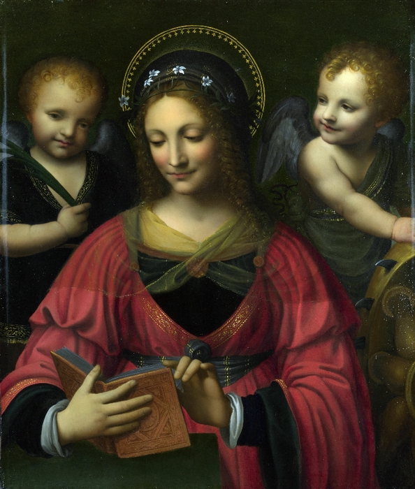 Follower of Bernardino Luini. St. Catherine (early 16th century) (London, Nat. Gallery) (594x700, 313Kb)