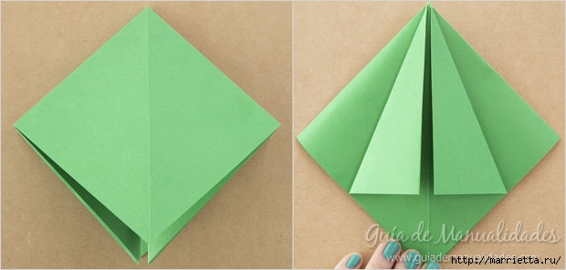 Новогодние елочки из бумаги в технике оригами (4) (620x296, 81Kb)