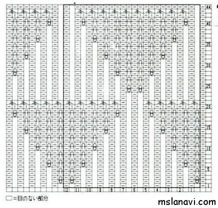  ельефный-узор-спицами-схема-87 (436x417, 144Kb)