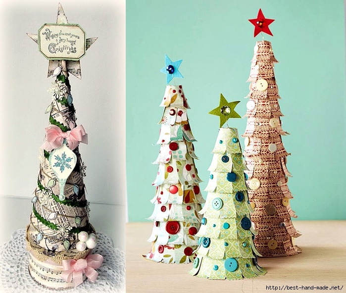 christmas tree decorations - Scrapbook paper Christmas Trees (700x592, 309Kb)