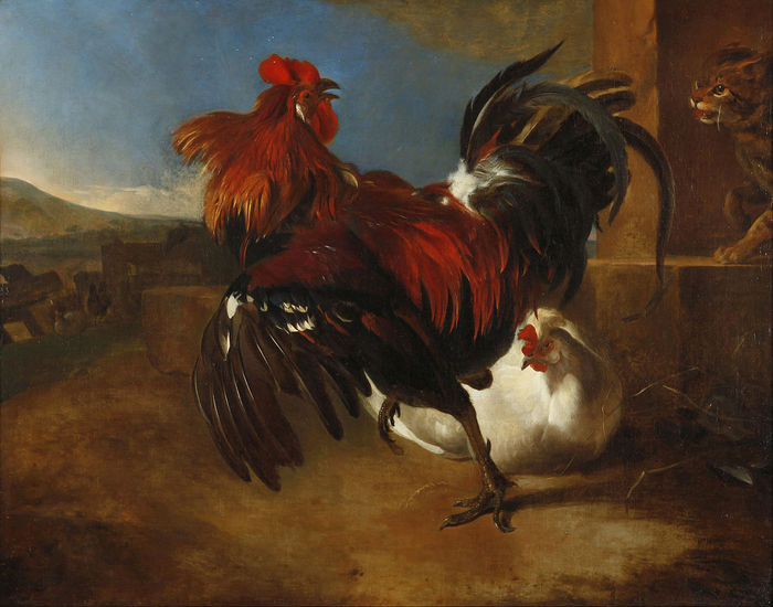 1280px-Melchior_De_Hondecoeter_-_Poultry-yard_with_angered_cock_-_Google_Art_Project (700x550, 69Kb)