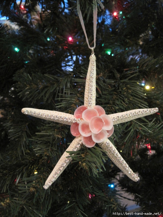 2014 diy ornaments ideas - beach decor starfish christmas ornaments 3pc -f77055 (525x700, 299Kb)