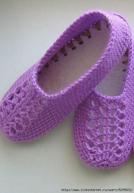 Обувь для женщин - вязание крючком
