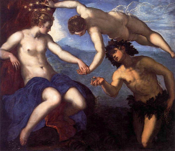 Бахус, Венера и Ариадна  1576-1577  Палаццо Дукале. Венеция (700x602, 119Kb)