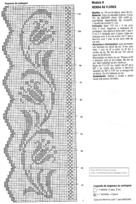 Barrado Flores Crochet Edge . Gr- PinkRose (466x700, 217Kb)