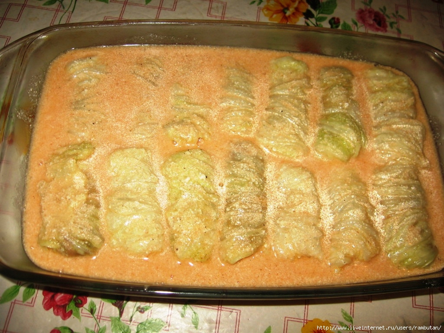 Голубцы рецепт с фото пошагово в духовке на противне с соусом