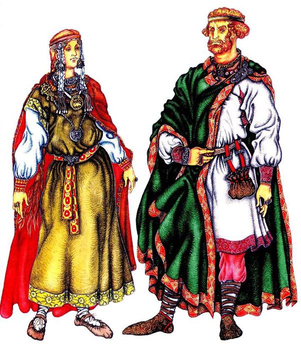 Реконструкция древнерусской мужской одежды XIII век
