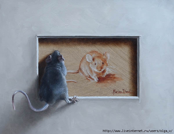 Marina-Dieul_Duo-de-souris_Oil_ 6x8_web (600x460, 94Kb)