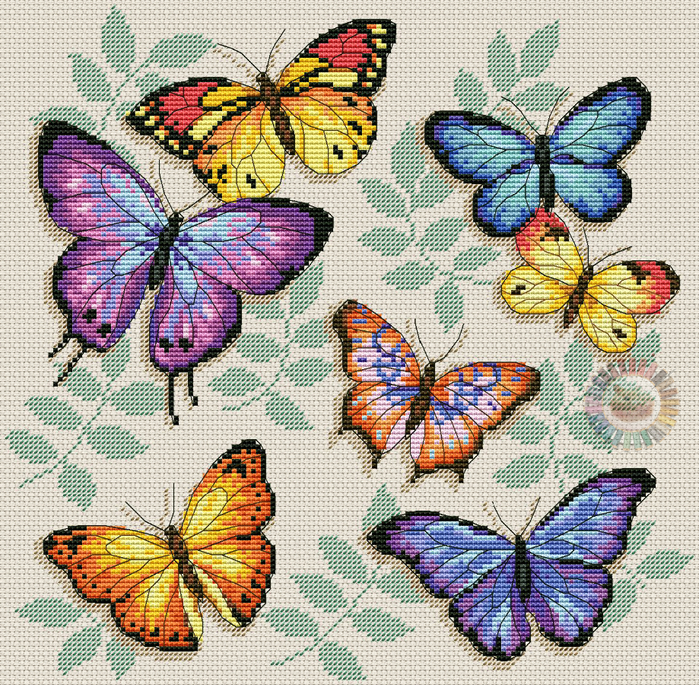 Butterfly profusion (700x685, 873Kb)