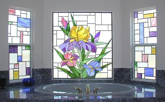 Stained-glass-bathroom-interior (564x351, 179Kb)