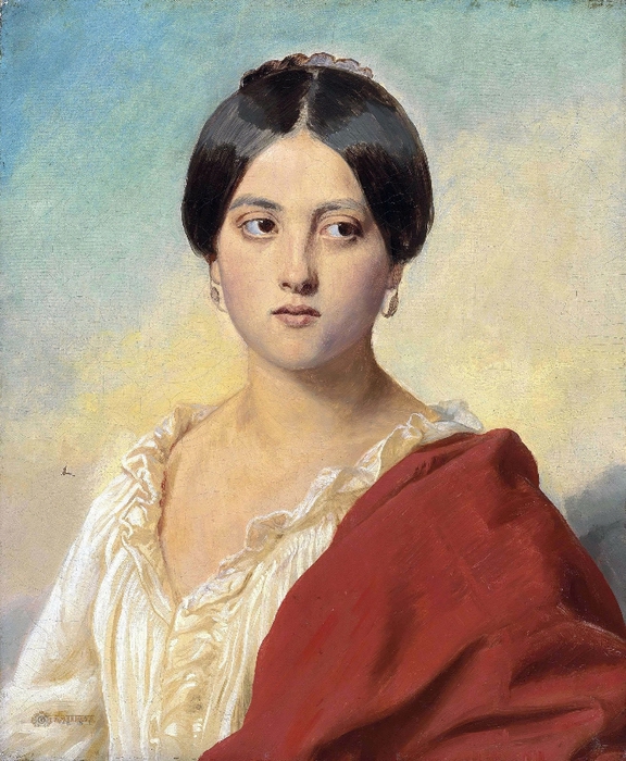 Porträt einer Italienerin, c. 1833-34, Rome (576x700, 332Kb)