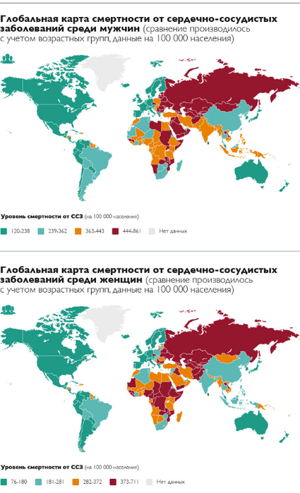 Карта детской смертности