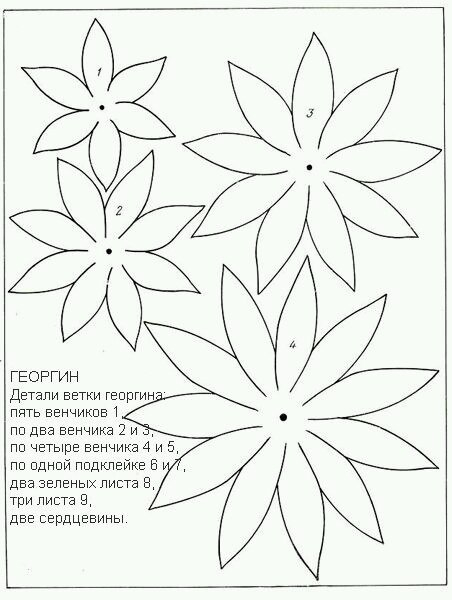 Оригинальный цветок из фоамирана: выкройки и пошаговое руководство