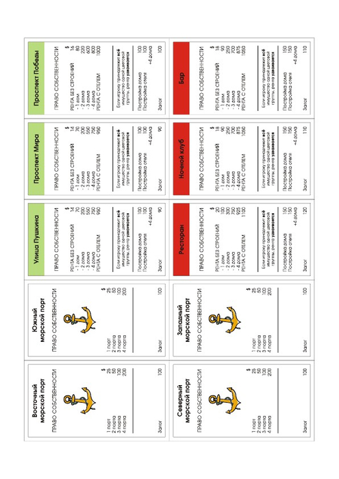 Монополия карточки распечатать. Монополия карточки. Монополия карточки для печати. Карточки шанс и казна для монополии. Монополия карточки улиц.