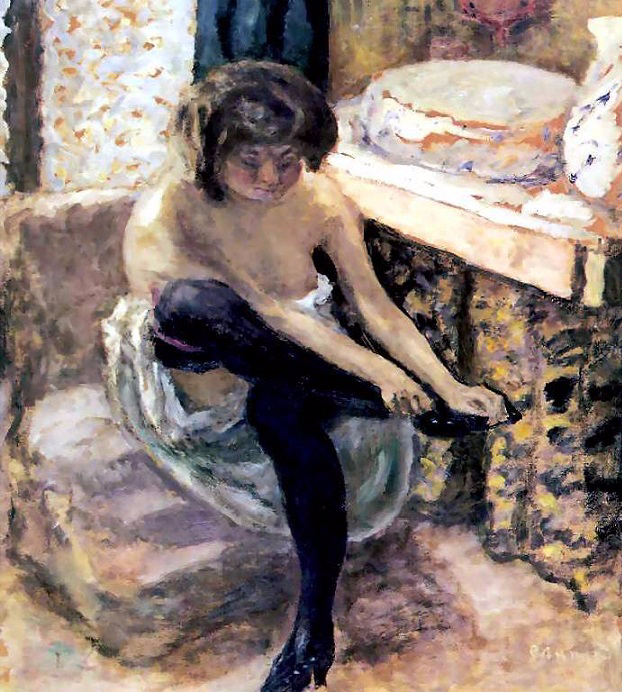 Woman in Black Stockings, 1900 (622x692, 475Kb)