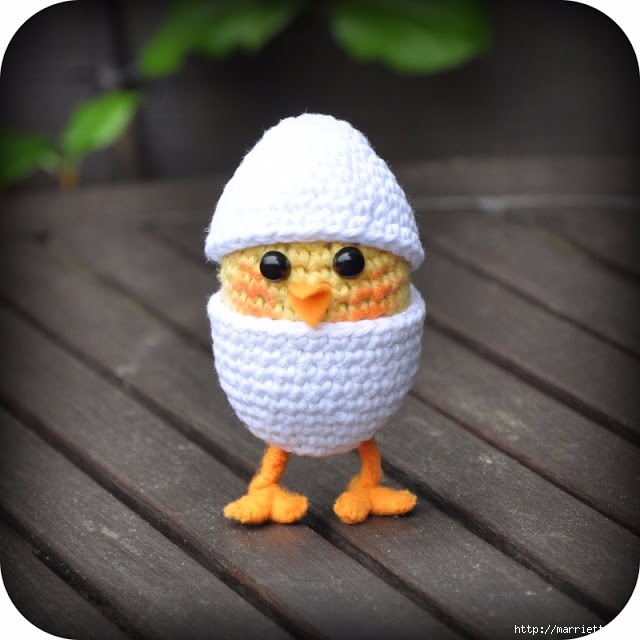 Вязание игрушки амигуруми. Желтый цыпленок в яйце (1) (640x640, 177Kb)