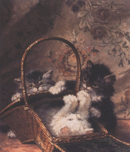 A Basket of Fun with Kittens (425x500, 215Kb)