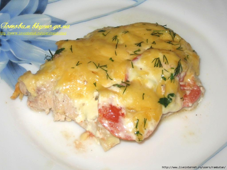 Картофель по французски с мясом кур