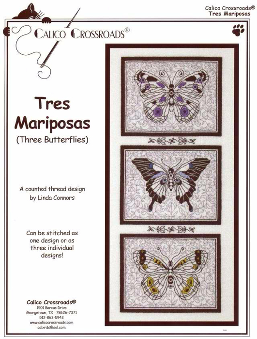 Tres Mariposas (531x700, 307Kb)