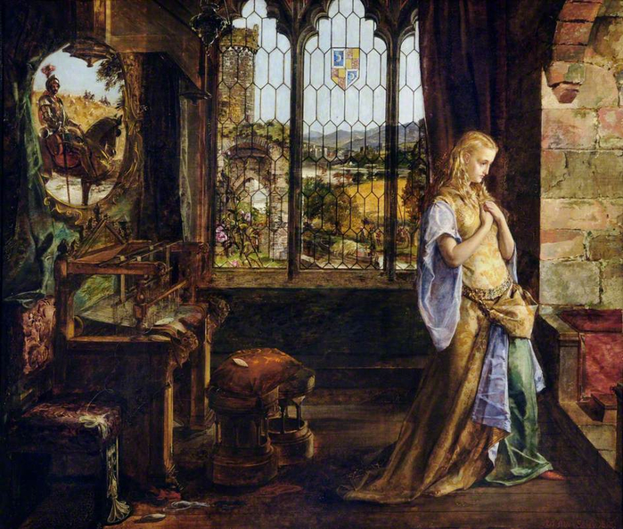 Egley William Maw - The Lady of Shalott. 1858 (700x594, 517Kb)