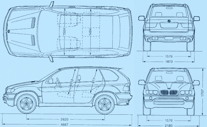 Bmw x5 e53 рисунок