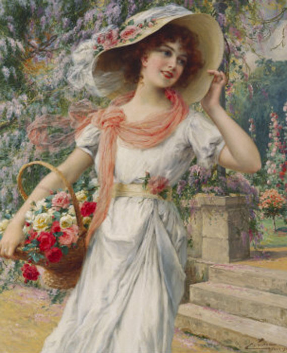 emile-vernon-the-flower-girl-early-20th-century (569x700, 109Kb)