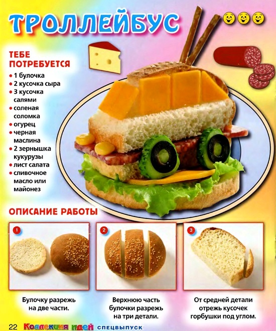 Простые бутерброды для детей