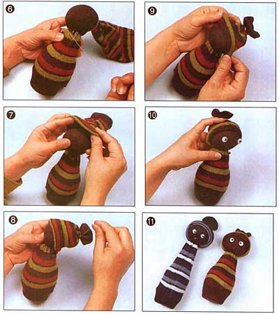 Как сделать куклу из носка: видео мастер-класс